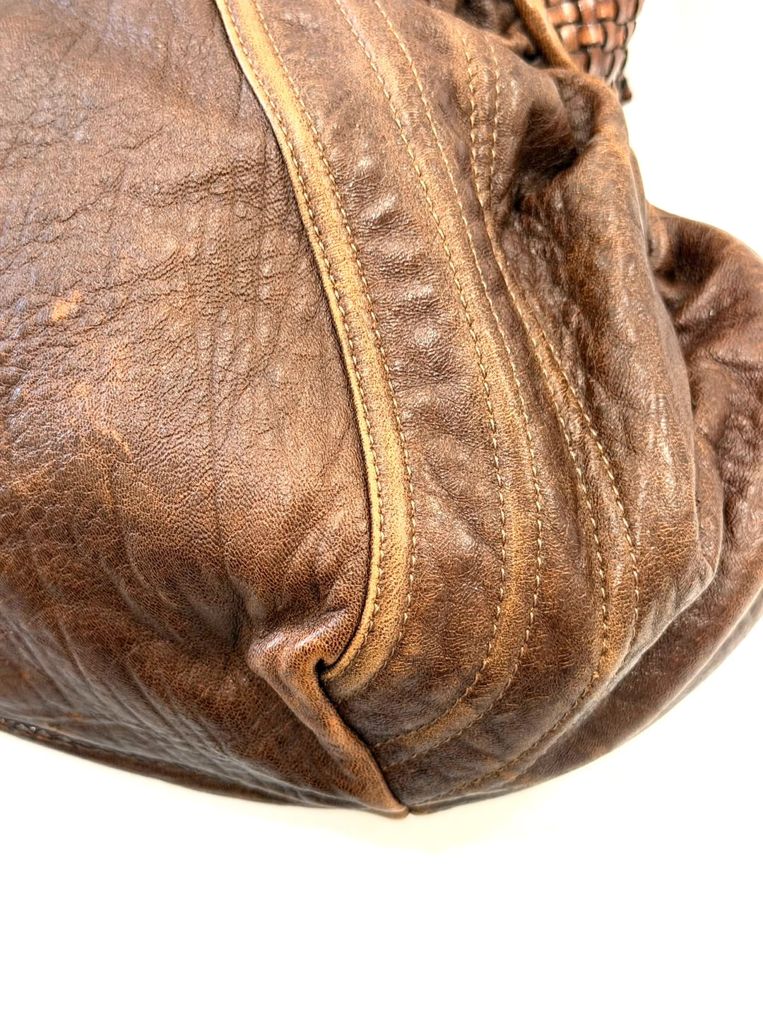 FENDI NUVOLATA SPY NAPPA LEATHER HANDBAG
