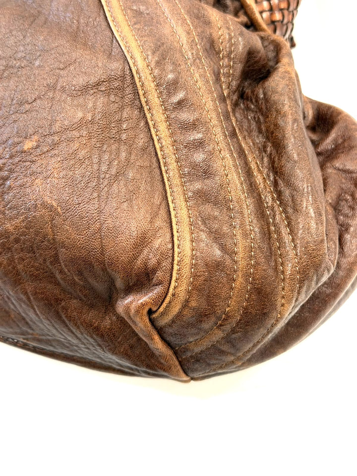 FENDI NUVOLATA SPY NAPPA LEATHER HANDBAG