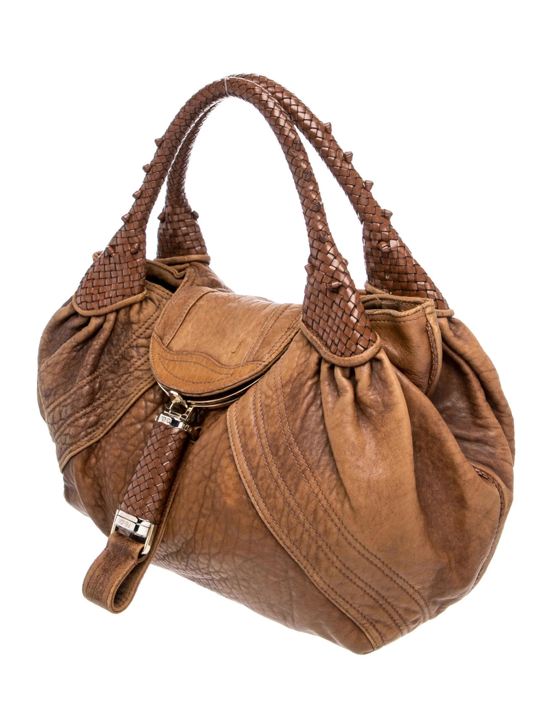 FENDI NUVOLATA SPY NAPPA LEATHER HANDBAG
