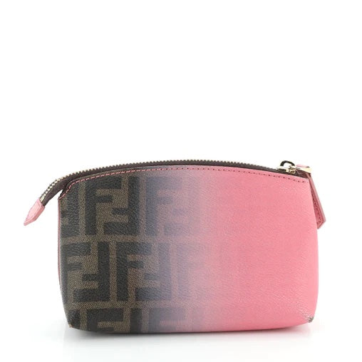 FENDI FF OMBRE ZUCCA SMALL COSMETIC CASE