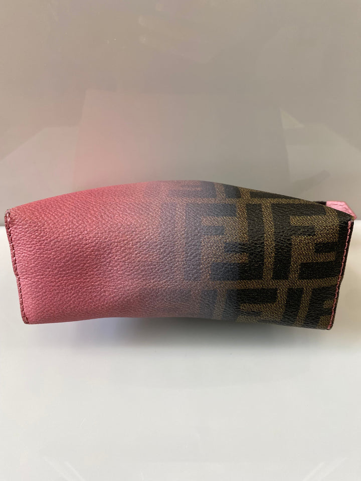 FENDI FF OMBRE ZUCCA SMALL COSMETIC CASE