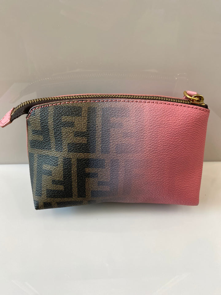 FENDI FF OMBRE ZUCCA SMALL COSMETIC CASE