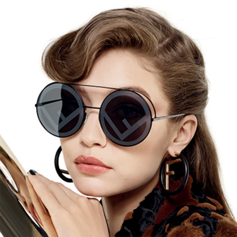 FENDI RUN AWAY FF 0285 ROUND SUNGLASSES