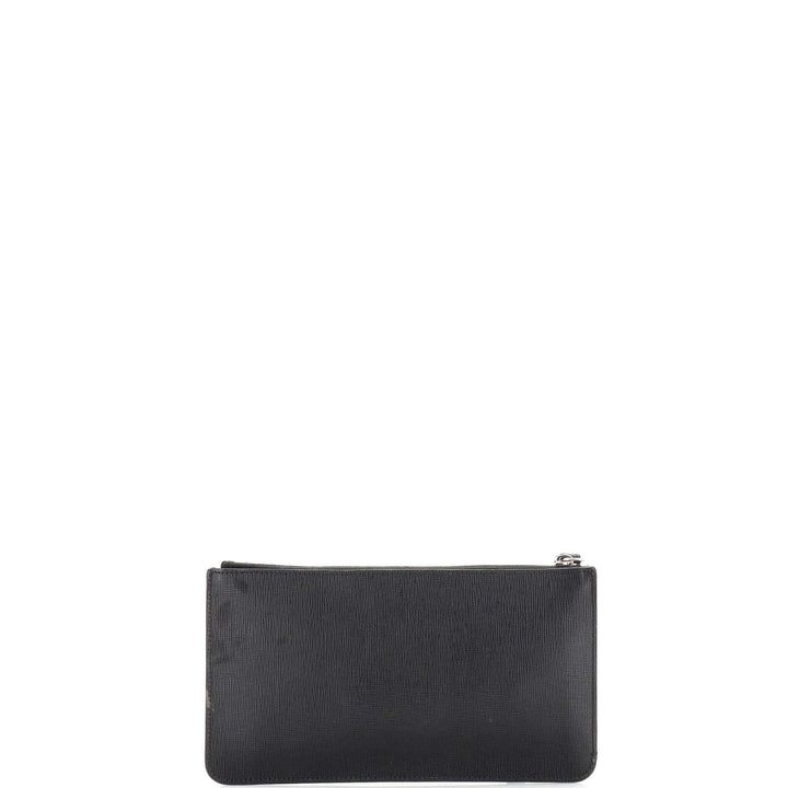 FENDI SAFFIANO LEATHER KARLITO CLUTCH BAG WRISTLET