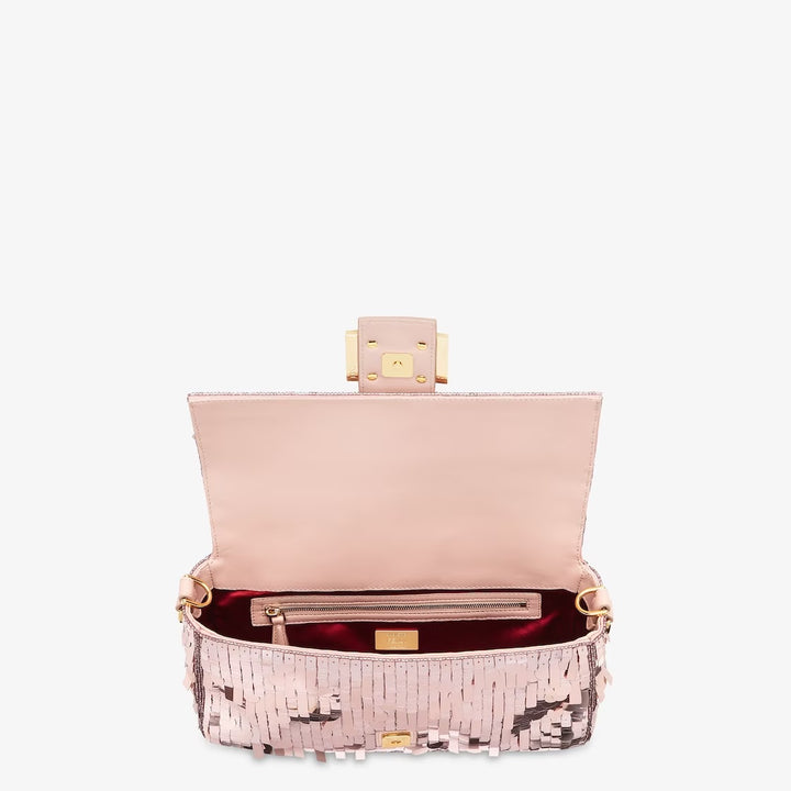 FENDI SEQUIN BAGUETTE SHOULDER BAG