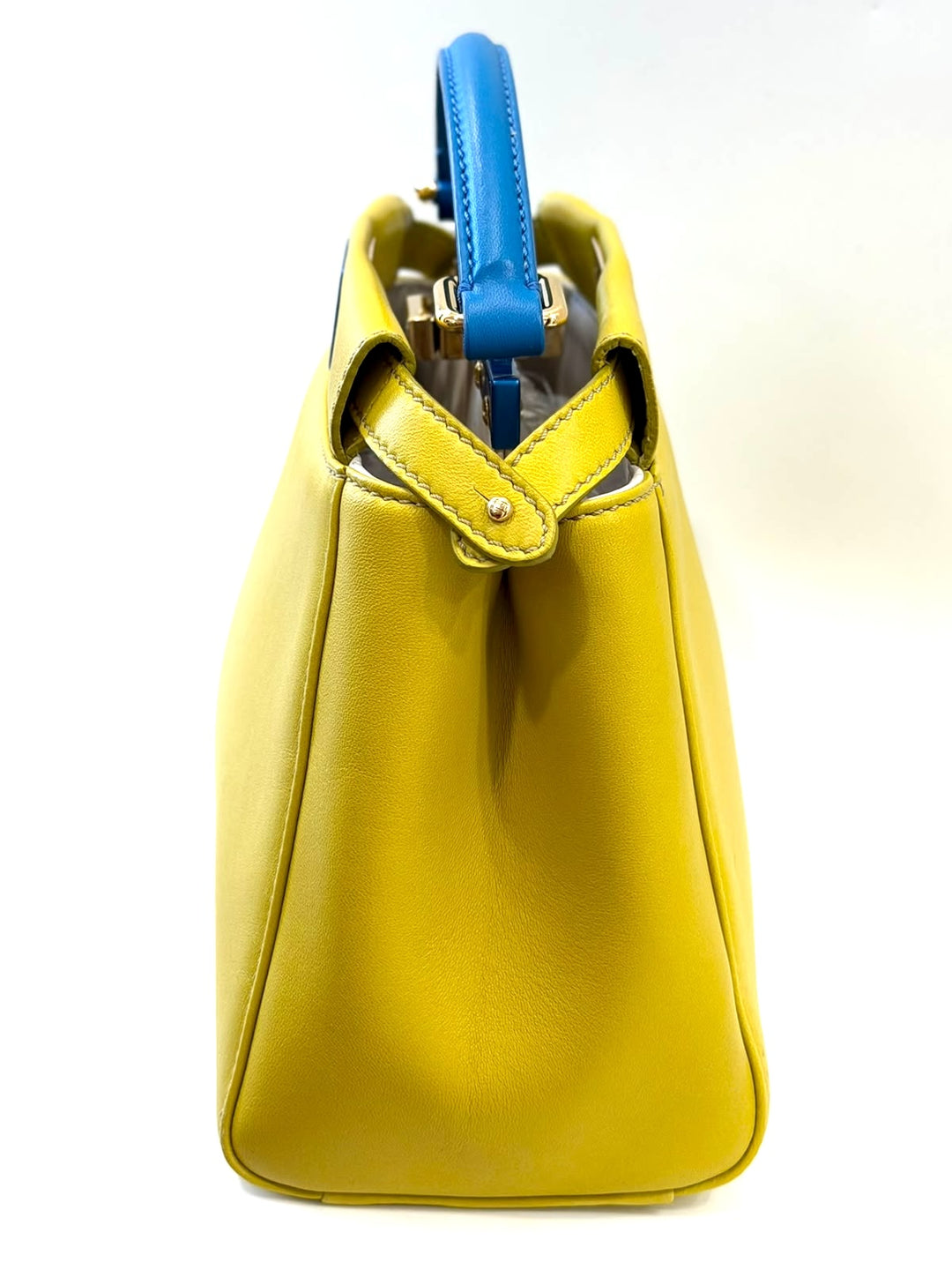 FENDI SMALL PEEKABOO CALFSKIN LEATHER BAG