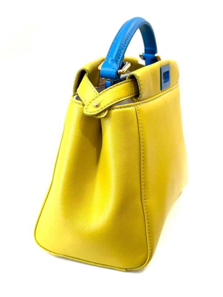 FENDI SMALL PEEKABOO CALFSKIN LEATHER BAG