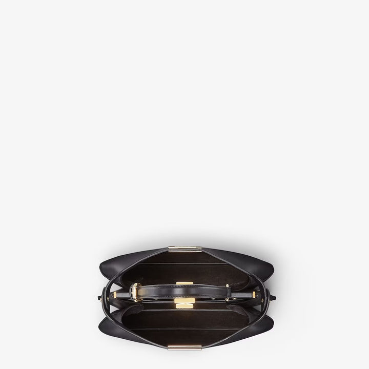 FENDI PEEKABOO SMALL SOFT CALFSKIN LEATHER SHOULDER BAG
