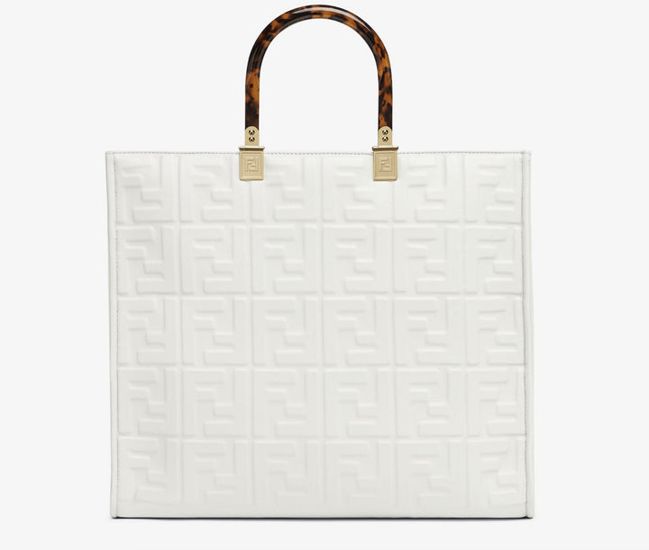 FENDI SUNSHINE MEDIUM LEATHER TOTE BAG