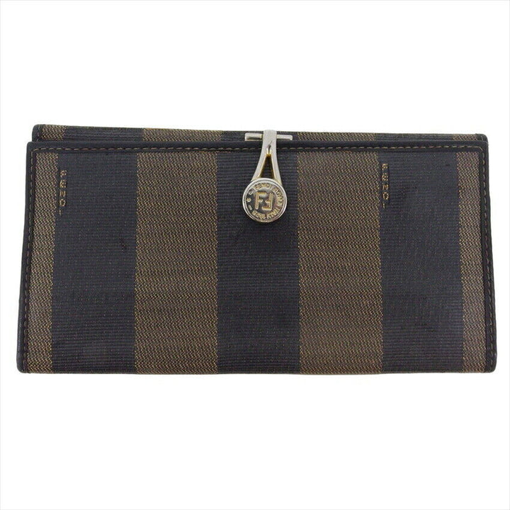 FENDI VINTAGE PEQUIN TRIFOLD LONG WALLET