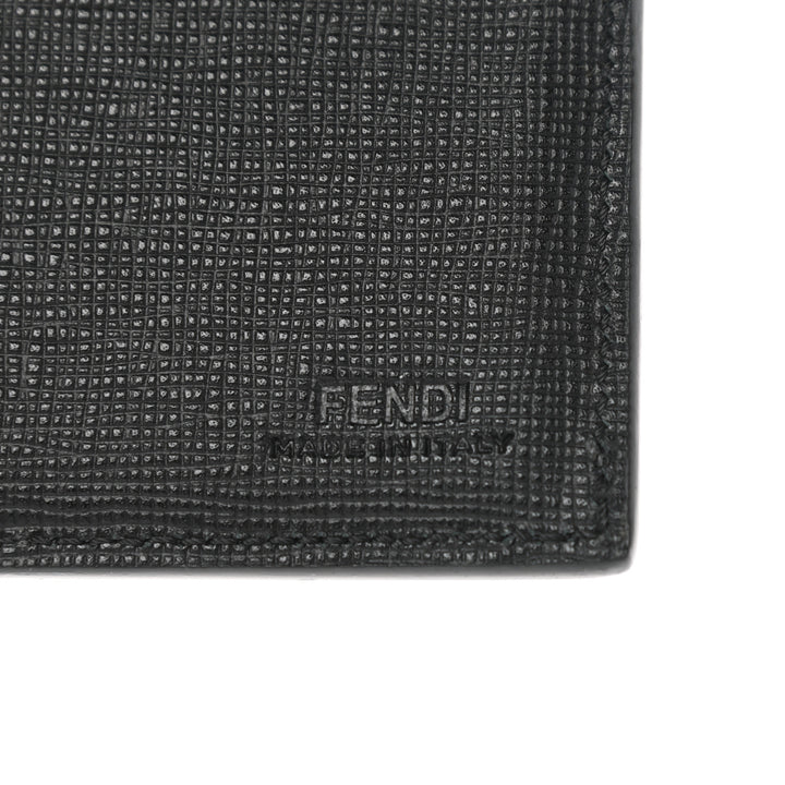 FENDI VITELLO ELITE GRANITE MONSTER EYES BI-FOLD WALLET