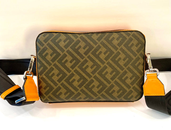 FENDI VITELLO LIBERTY CENTURY FF 1974 LOGO CAMERA BAG – Caroline's