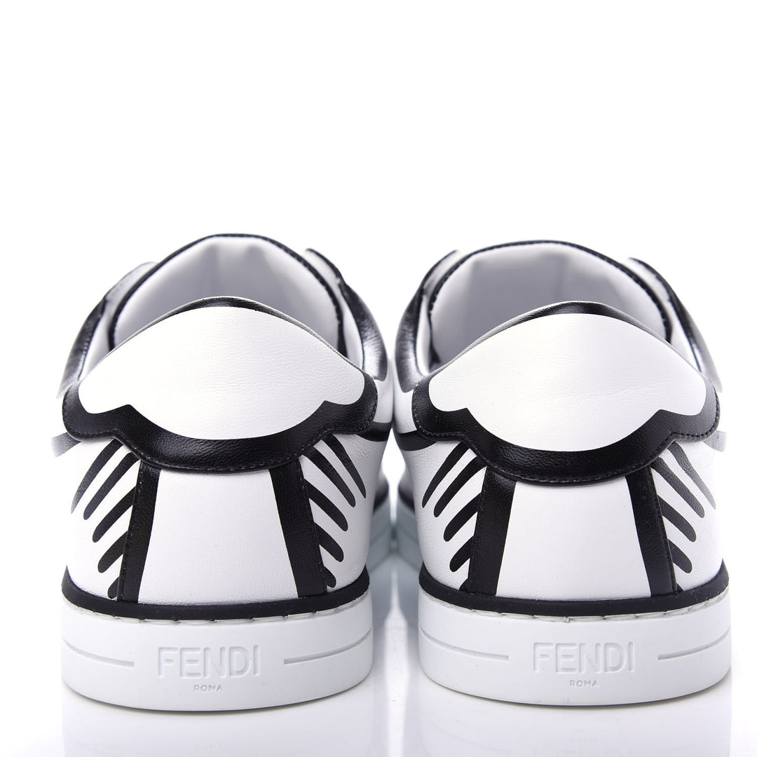 FENDI X JOSHUA VIDES NAPPA LEATHER FF SLIP-ON SNEAKERS