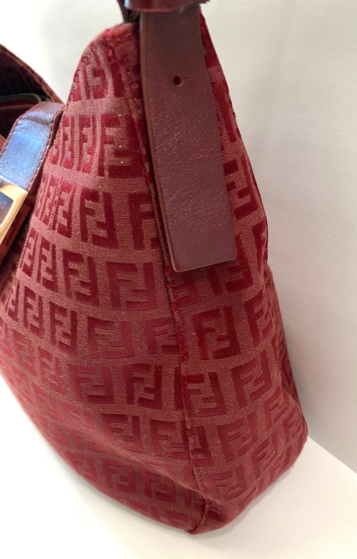 FENDI VINTAGE ZUCCHINO MAMA BAGUETTE SHOULDER BAG