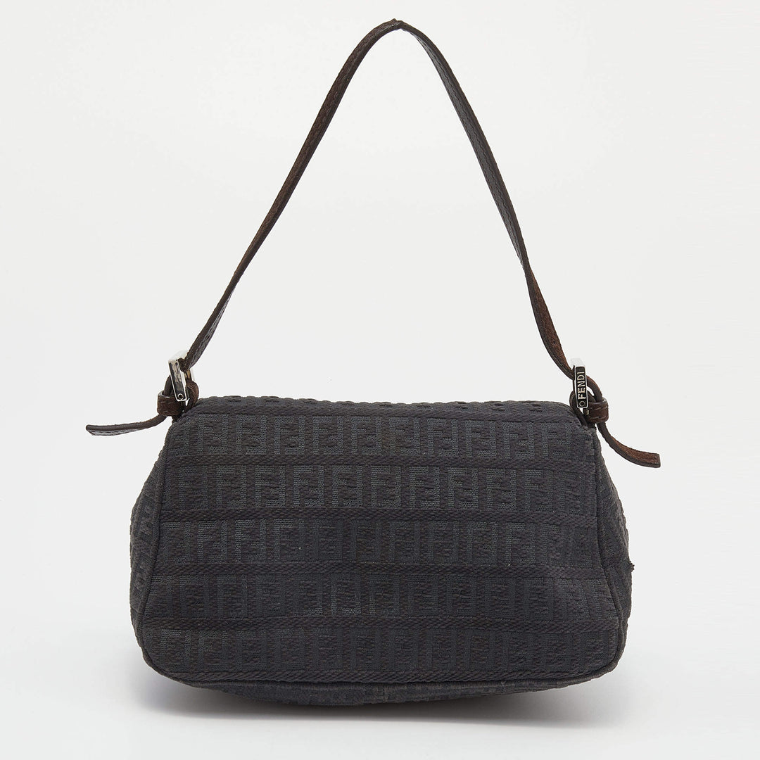 FENDI FF ZUCCHINO VINTAGE MINI BAGUETTE SHOULDER BAG