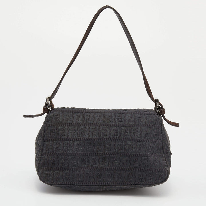 FENDI FF ZUCCHINO VINTAGE MINI BAGUETTE SHOULDER BAG