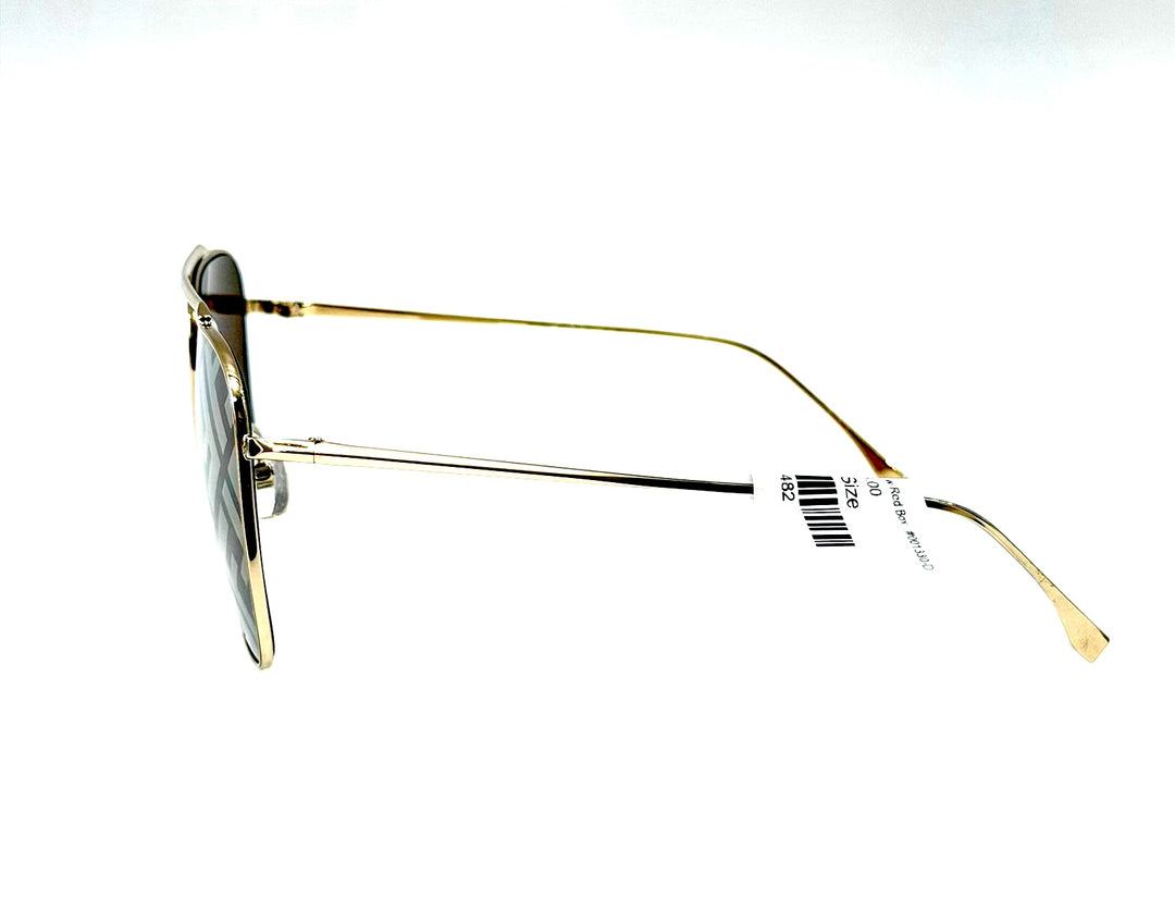 FENDI FF0406/S 01QEB FENDI SKY MONOGRAMMED AVIATOR SUNGLASSES