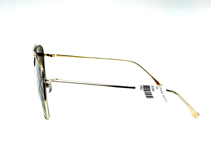 FENDI FF0406/S 01QEB FENDI SKY MONOGRAMMED AVIATOR SUNGLASSES