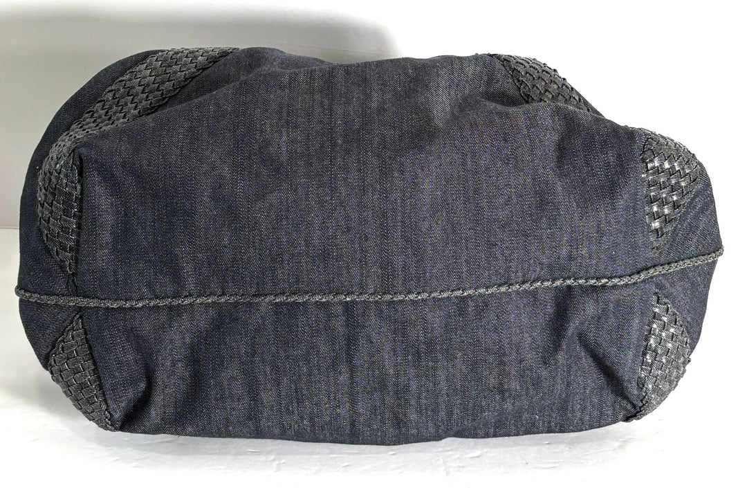 FENDI DENIM &amp; LEATHER  SPY BAG