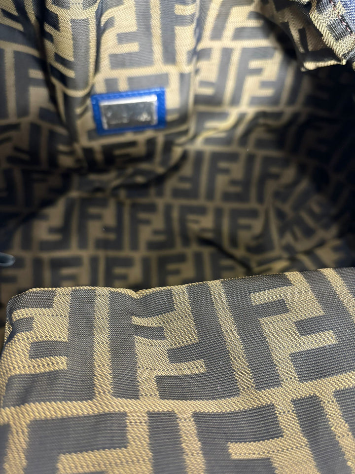 FENDI DENIM &amp; LEATHER  SPY BAG