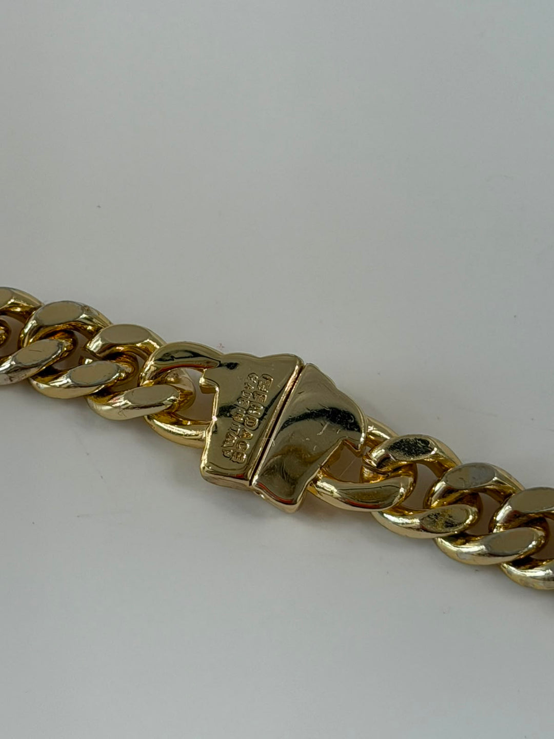 FENDI FENDACE TWO-TONE BRASS CHAIN NECKLACE