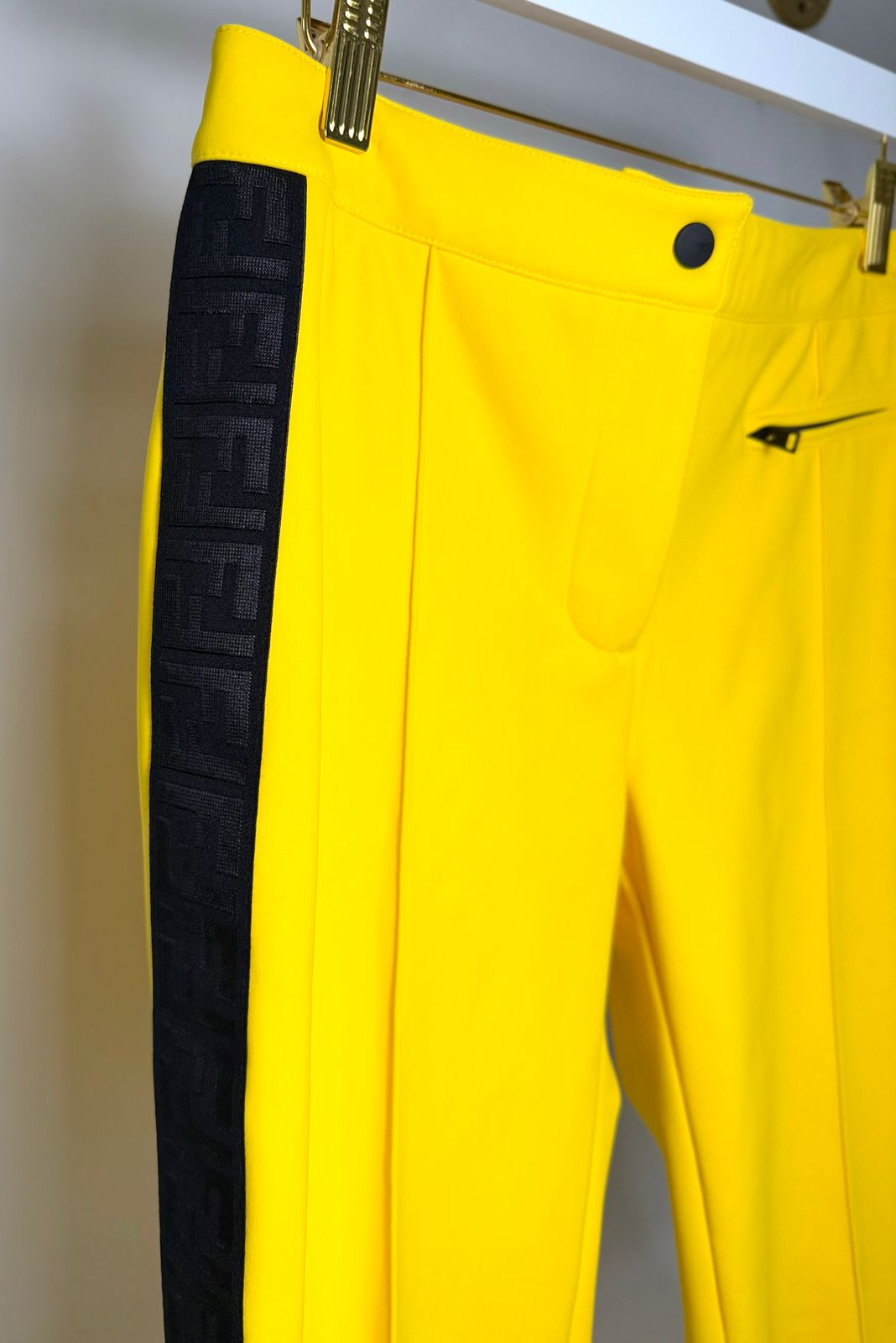 FENDI ICONIC FF SLIM FIT PANTS