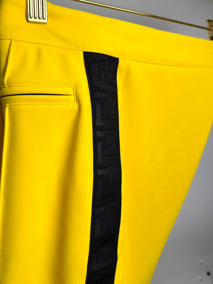 FENDI ICONIC FF SLIM FIT PANTS