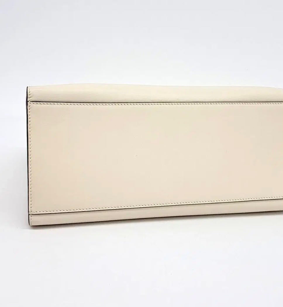 FENDI SUNSHINE MEDIUM CALFSKIN LEATHER SHOPPER TOTE BAG