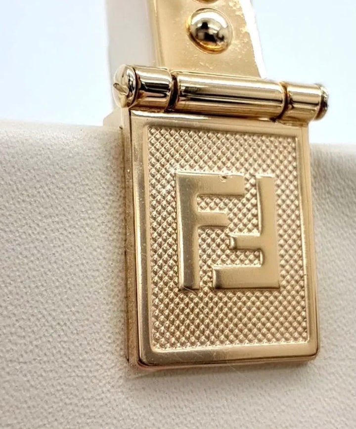 FENDI SUNSHINE MEDIUM CALFSKIN LEATHER SHOPPER TOTE BAG