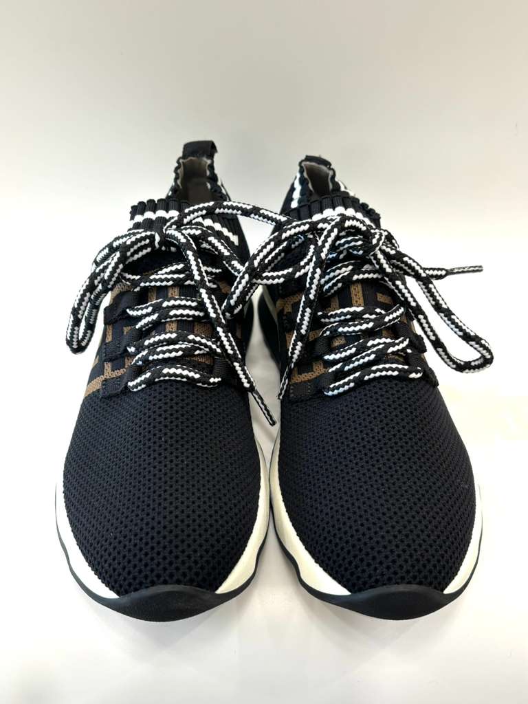 FENDI LOW KNIT FABRIC FF ROCKOKO LOW TOP SNEAKERS