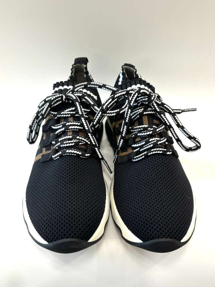 FENDI LOW KNIT FABRIC FF ROCKOKO LOW TOP SNEAKERS