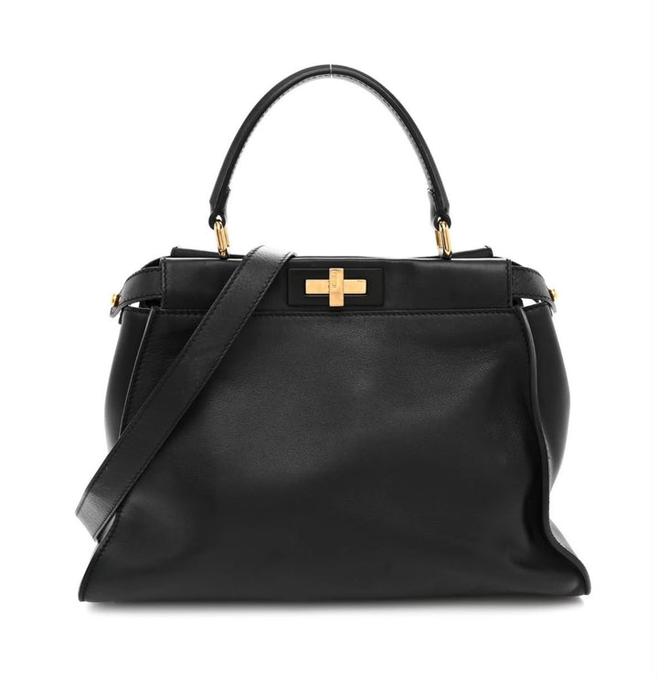 FENDI MEDIUM PEEKABOO ICONIC SATCHEL BAG