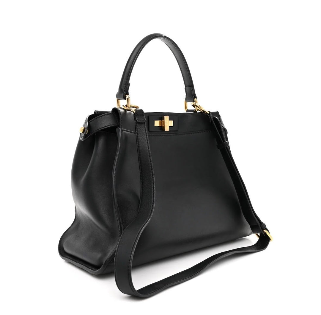 FENDI MEDIUM PEEKABOO ICONIC SATCHEL BAG