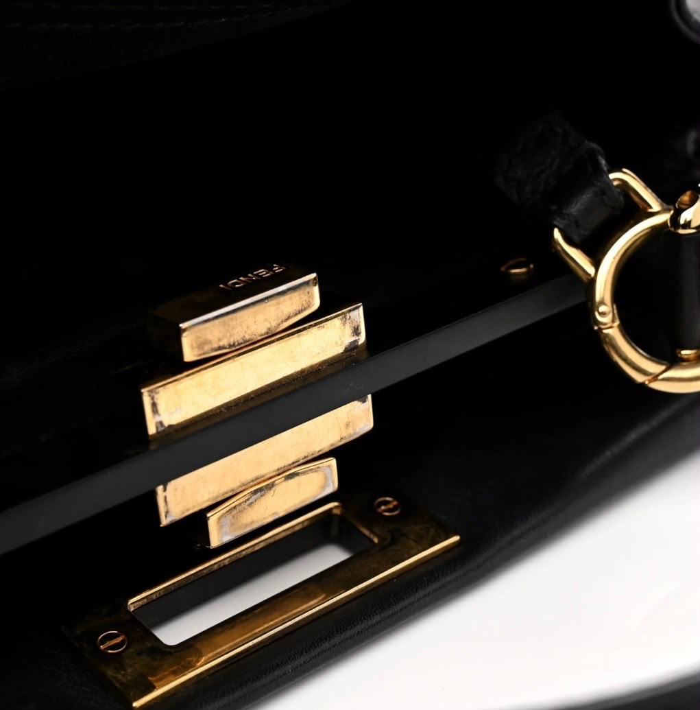 FENDI MEDIUM PEEKABOO ICONIC SATCHEL BAG
