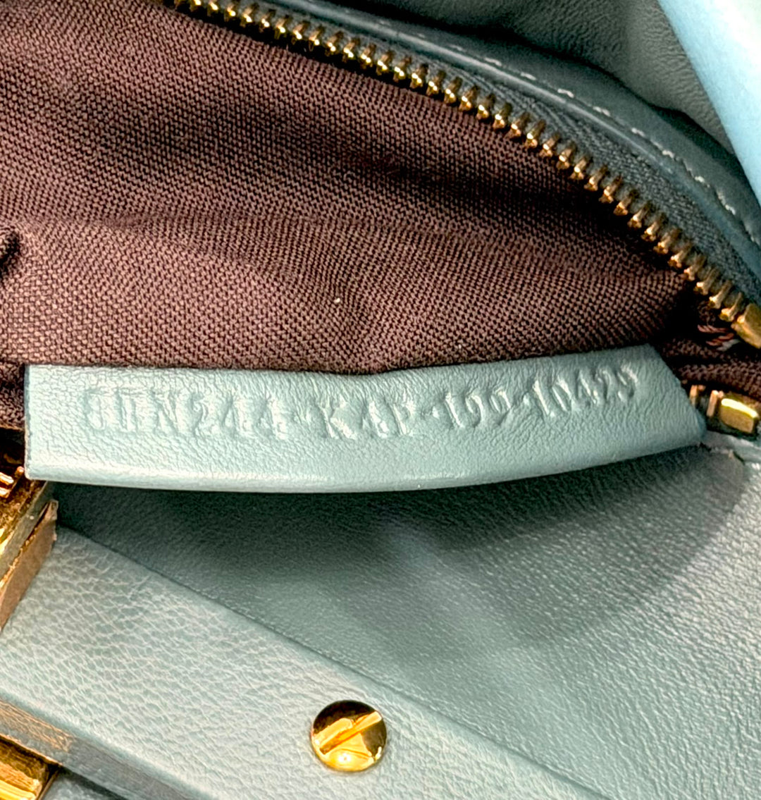 FENDI MINI PEEKABOO ICONIC NAPPA LEATHER SATCHEL BAG