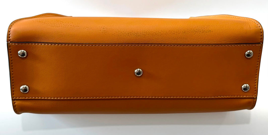 FENDI PEEKABOO NAPPA LEATHER PLEXIGLASS ACCENT SHOULDER  BAG