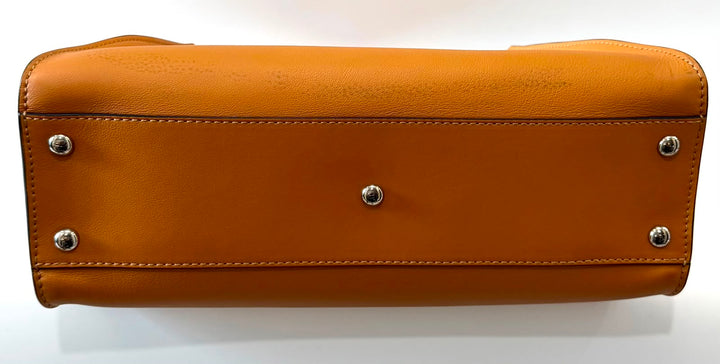 FENDI PEEKABOO NAPPA LEATHER PLEXIGLASS ACCENT SHOULDER  BAG
