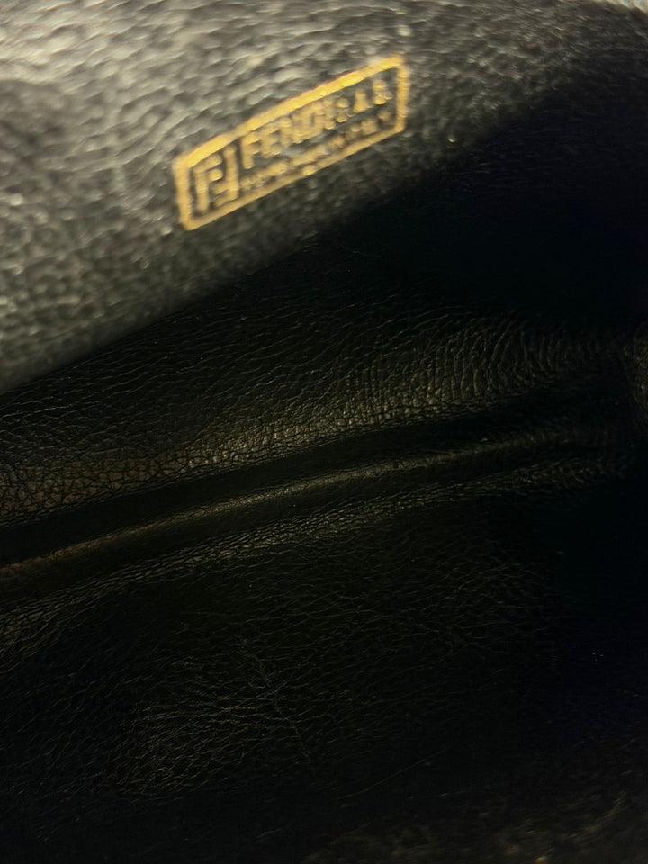 FENDI ROMA PEQUIN STRIPE SHOULDER BAG