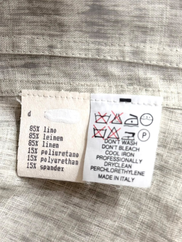 FENDI VINTAGE LINEN LONG SHIRT