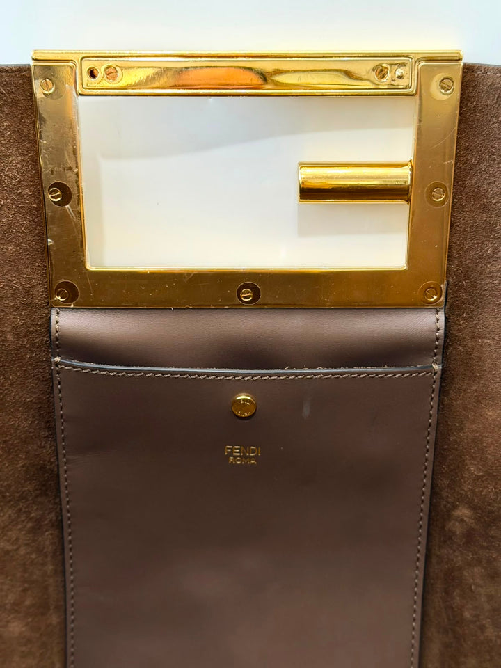 FENDI VITELLO KING LARGE WAY TOTE BAG