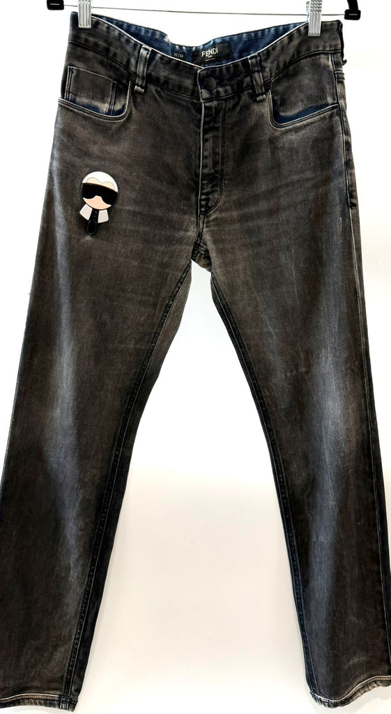 FENDI X KARL LAGERFIELD STRAIGHT LEG JEANS – Caroline's Fashion