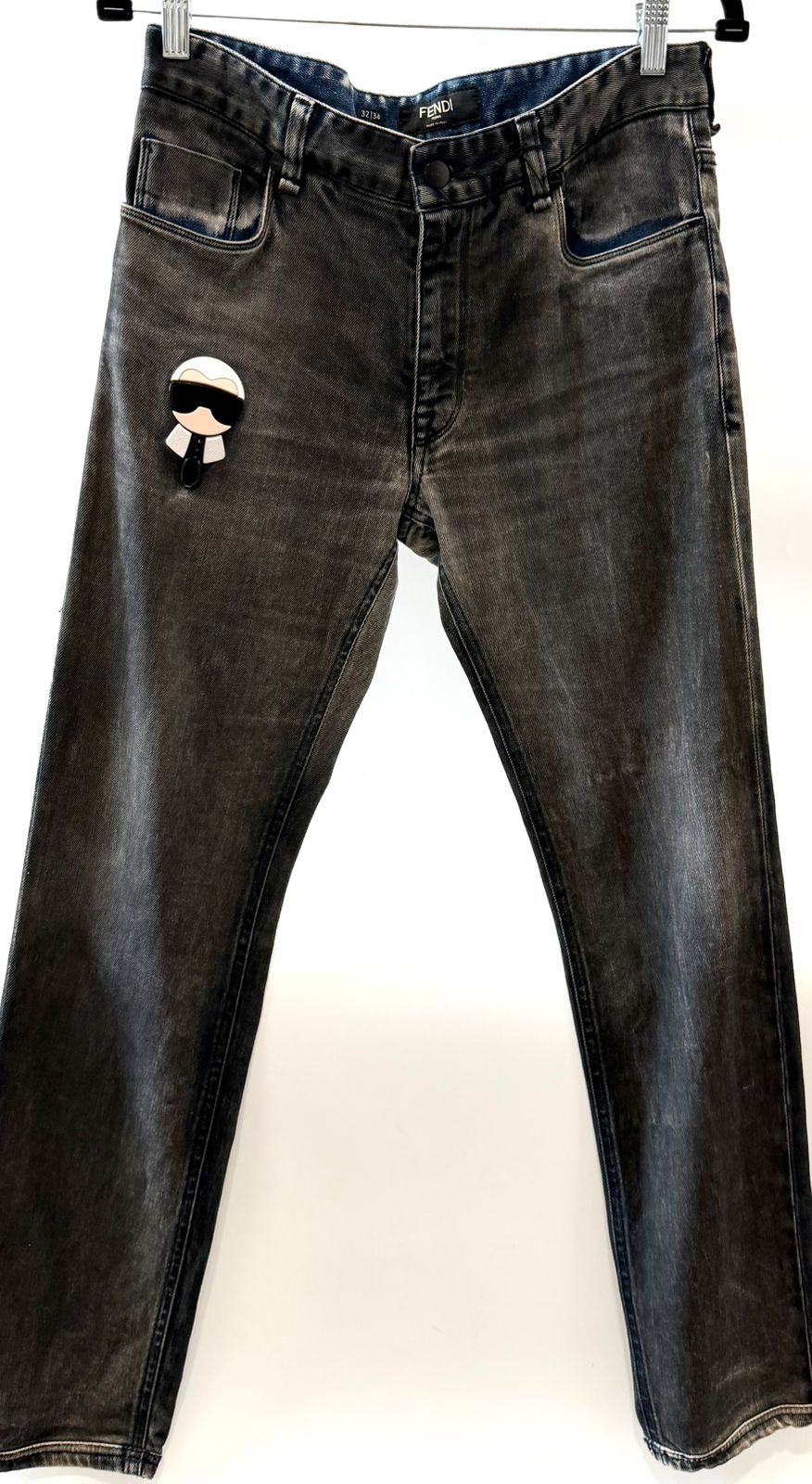FENDI X KARL LAGERFIELD STRAIGHT LEG JEANS – Caroline's Fashion