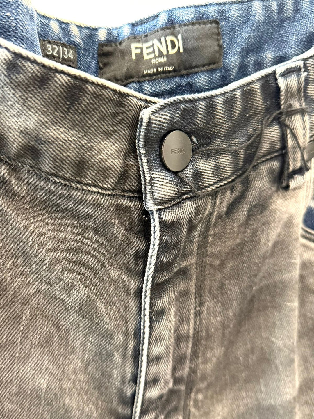 FENDI X KARL LAGERFIELD STRAIGHT LEG JEANS
