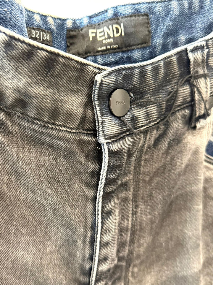 FENDI X KARL LAGERFIELD STRAIGHT LEG JEANS
