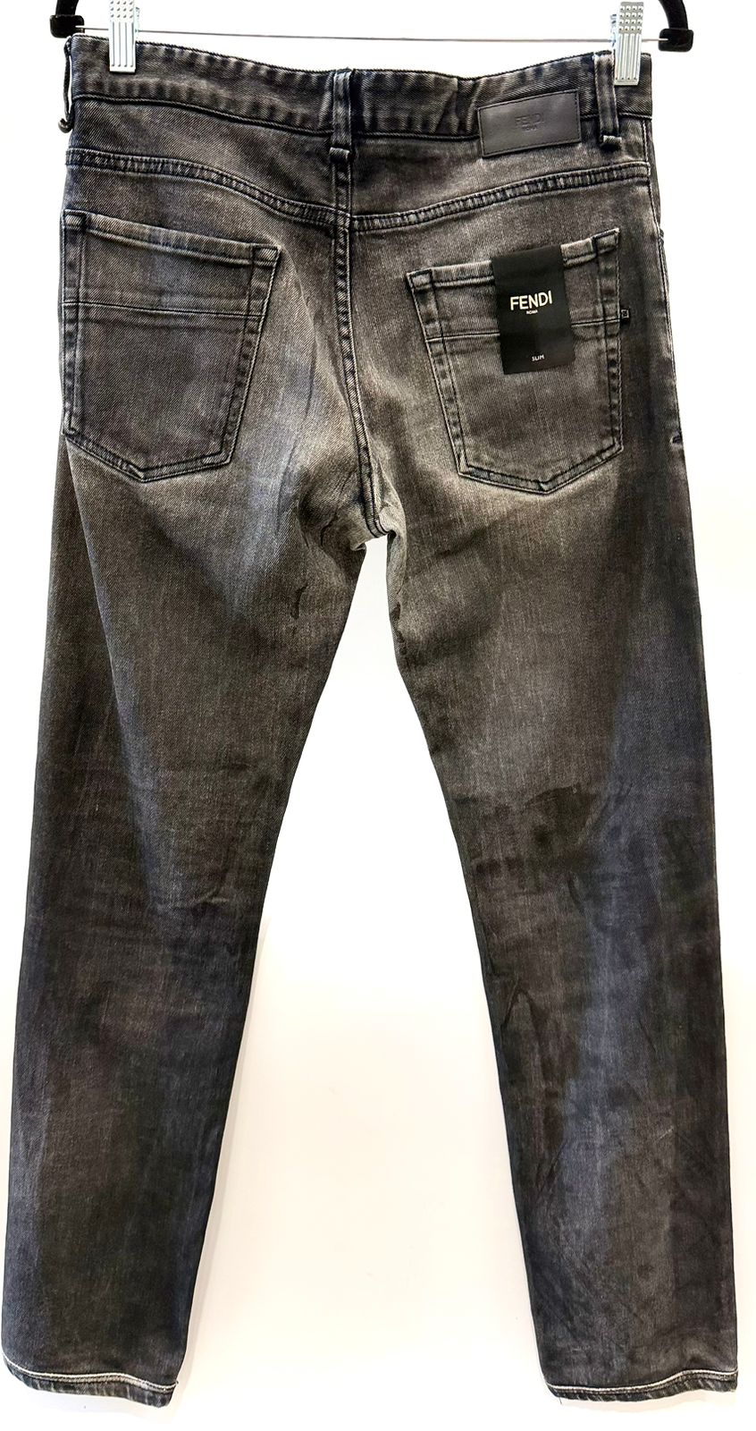 FENDI X KARL LAGERFIELD STRAIGHT LEG JEANS