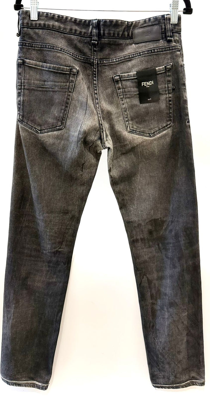 FENDI X KARL LAGERFIELD STRAIGHT LEG JEANS