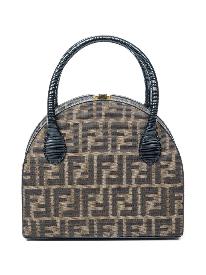 FENDI ZUCCA CANVAS HANDBAG