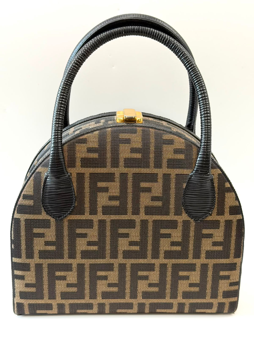 FENDI ZUCCA CANVAS HANDBAG