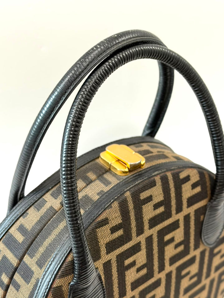 FENDI ZUCCA CANVAS HANDBAG