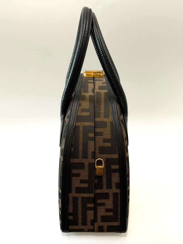 FENDI ZUCCA CANVAS HANDBAG